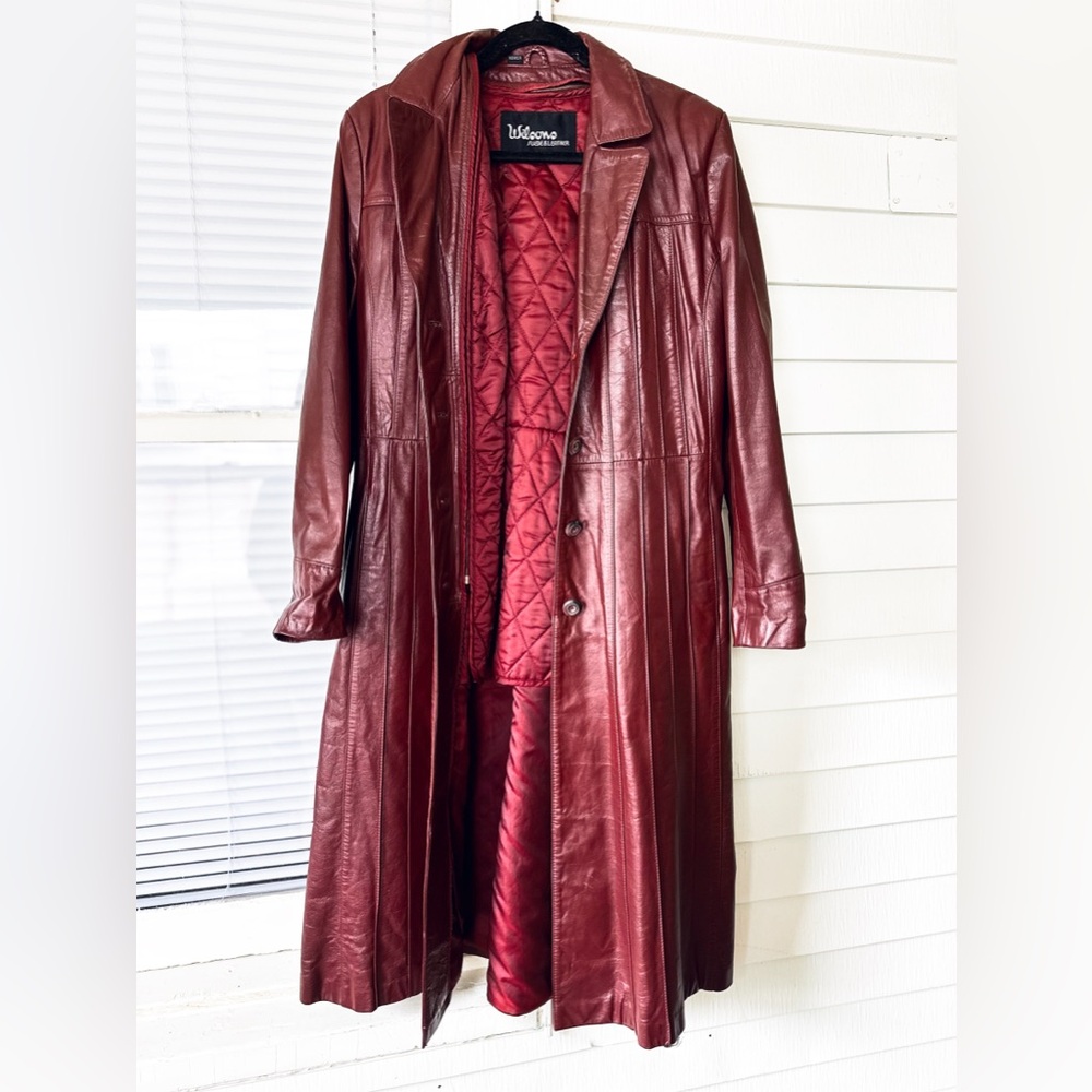 Wilson Burgundy Leather Jacket